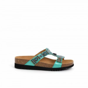 Scholl Aquamarine New Bogota' Wedge Mules Damen Türkis | 65TIDHZRP