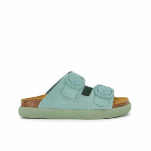 Scholl Aquamarine Noelle Chunky Mules Damen Türkis | 94XBPUDVC