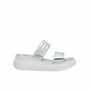 Scholl Bali 2 Straps Plateauschuhe Damen Silber | 27YWPMVEG