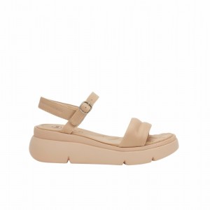 Scholl Bali Sandal Plateauschuhe Damen Beige | 87OHESFVR