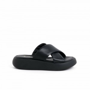 Scholl Boca Cross 24 Plateauschuhe Damen Schwarz | 87GNSVRDB