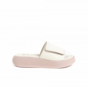 Scholl Boca Mule Plateauschuhe Damen Weiß | 58KFAYLVM