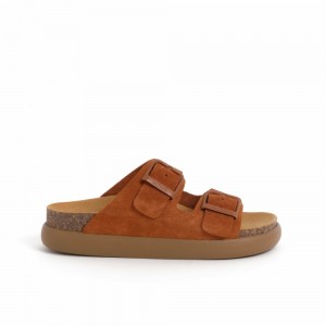 Scholl Brandy Noelle Chunky Mules Damen Braun | 61GBVTSYP