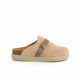 Scholl Camel Ivy Buckle Clogs Damen Braun Dunkelgrün | 06RULKCWM