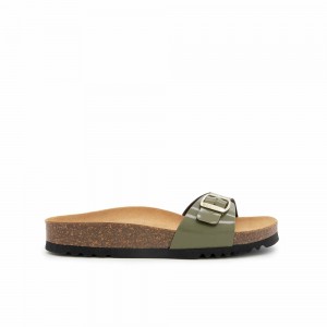 Scholl Estelle Mules Damen Khaki | 26VFKYJHI