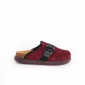 Scholl Ivy Big Buckle Clogs Damen Lila Dunkelgrün | 07YHGKJRZ