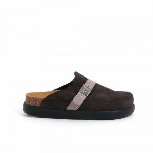 Scholl Ivy Buckle Clogs Damen Grau Dunkelgrün | 70SDRPBML
