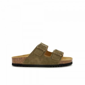 Scholl Josephine Mules Damen Khaki | 97IMWAVQY