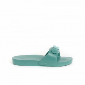 Scholl Mint PescuraFlat Aqua Hausschuhe Damen Mintfarben Helltürkis | 03KJDGCAR