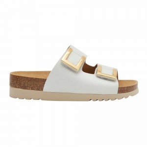 Scholl Monterey 2 Straps Mules Damen Weiß | 38HFRVMIB
