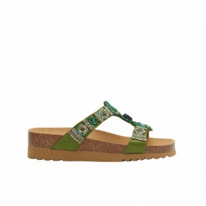 Scholl New Bogota' Mules Damen Grün | 41TFEVRQU