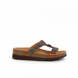 Scholl New Bogota 'Wedge Mules Damen Braun | 43YWSHCVT