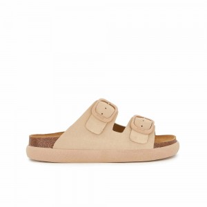 Scholl Noelle Chunky Mules Damen Beige | 93JCITYHQ