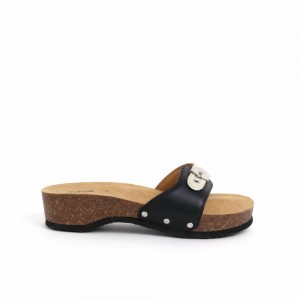 Scholl Pescura Cork 2 Hohe Schuhe Damen Schwarz Weiß | 07RFIHYGT