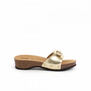 Scholl Pescura Cork Hohe Schuhe Damen Gold | 49CUAFMZL