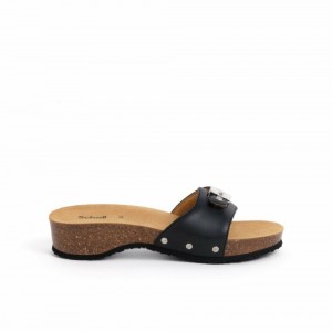 Scholl Pescura Cork Hohe Schuhe Damen Schwarz | 28YNEBVSQ