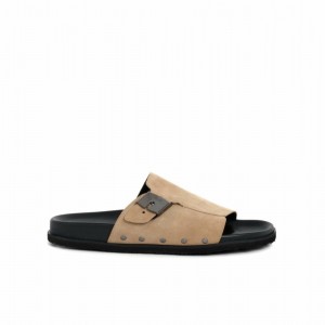 Scholl Pescura Drop Suesp-m Sandalen Herren Beige | 78SEZDOBP
