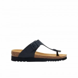 Scholl Pescura Heel Boa Vista Flip Flops Damen Schwarz | 36YXCHDGI