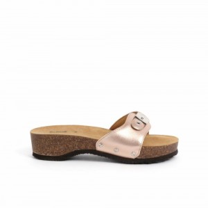 Scholl Pescura Heel Cork Mules Damen Rosa Gold | 21UCNPGHY