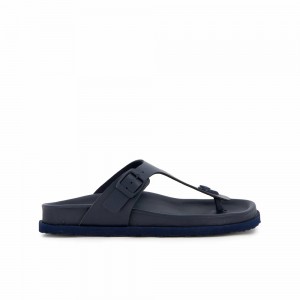Scholl Pescura Heel Flip Flops Damen Navy Blau | 43HMFKAIY