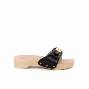 Scholl Pescura Heel Mules Damen Schwarz | 54AGSZYRB