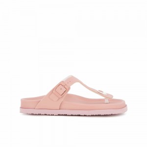 Scholl Pescura Heel Nicole Flip Flops Damen Rosa | 67MJXQKTZ