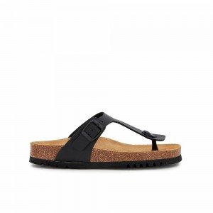 Scholl Pescura Heel Nicole Flip Flops Damen Schwarz | 64MKWDVRX
