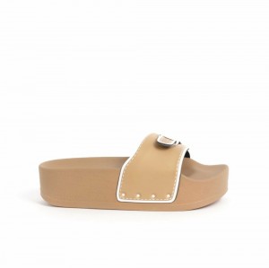 Scholl Pescura MoonWedge Plateauschuhe Damen Beige | 81HQYOZAT
