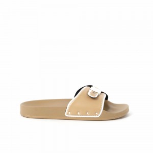 Scholl Pescura Moon Mules Damen Beige | 95NQZFLOG