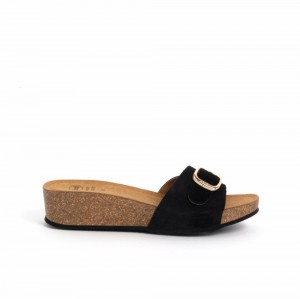 Scholl Rapallo Buckle Mules Damen Schwarz | 70DIKUNJW