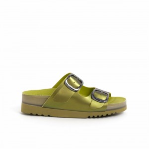 Scholl Vally Mules Damen Grün | 76BUXWDIZ