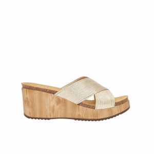 Scholl Wedge Platinum Sabaudia Cross Hohe Schuhe Damen Platin | 37HGLVZPX