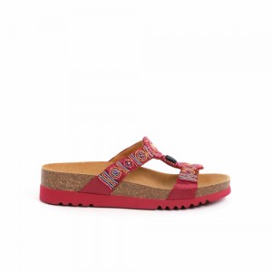 Scholl multi New Bogota 'Wedge Mules Damen Rot Mehrfarbig | 29WJDYSVX